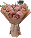 Blush Pink Rose & Carnation Bouquet Luxberries & Floral