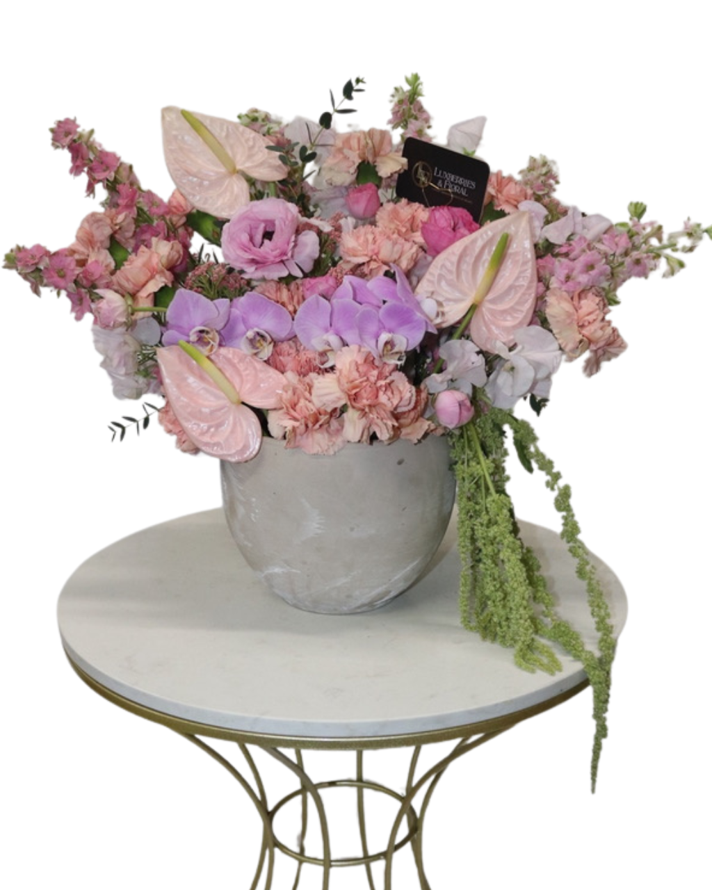 Pink Orchid & Anthurium Home Arrangement Luxberries & Floral