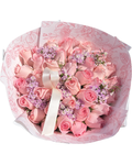 Spring Blush Pink Rose Bouquet Luxberries & Floral