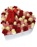 Luxury Medium Heart Box Luxberries & Floral