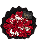 25 Roses + Baby’s Breath Bouquet - Luxberries & Floral