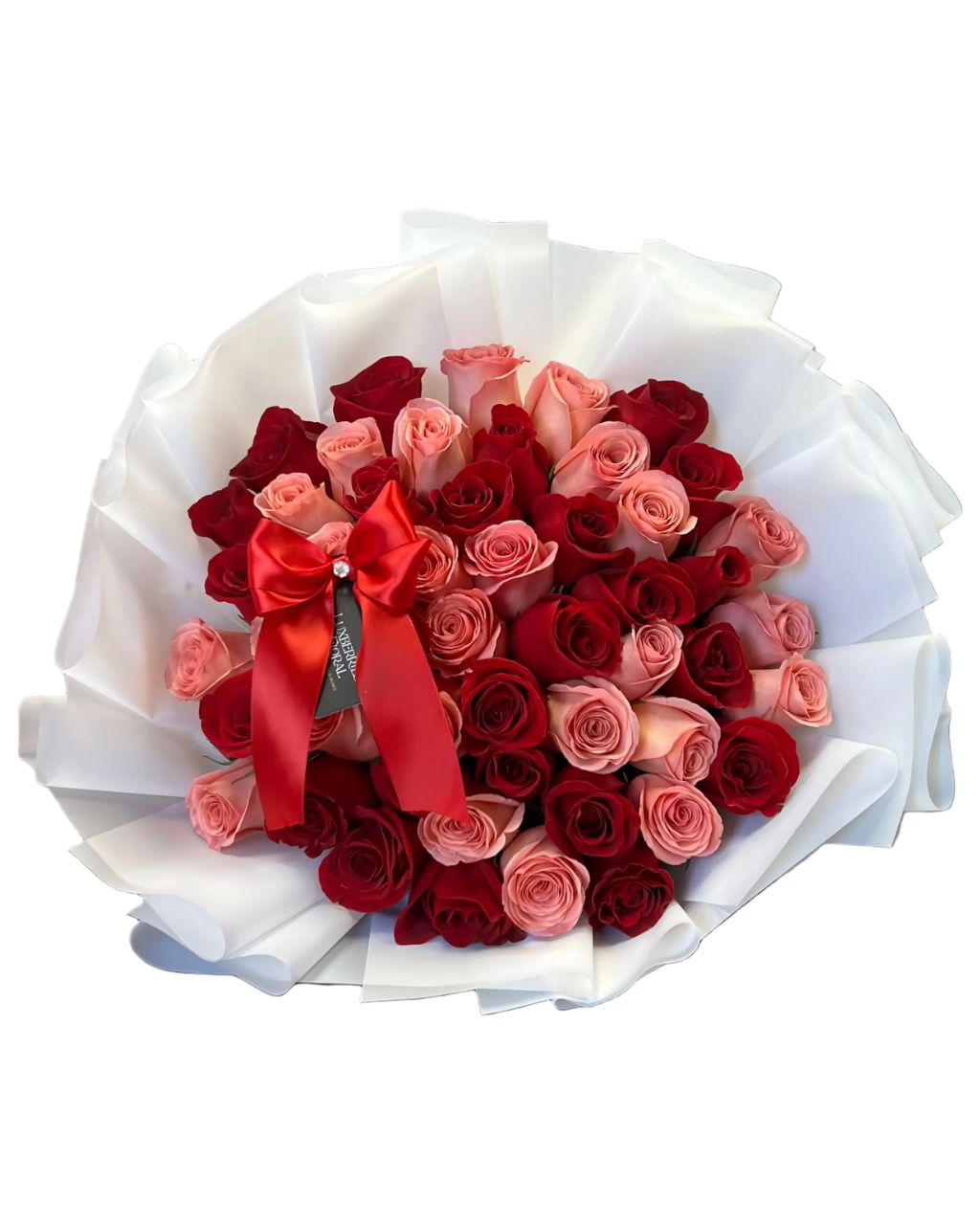 50 Luxury Rose Bouquet Luxberries & Floral