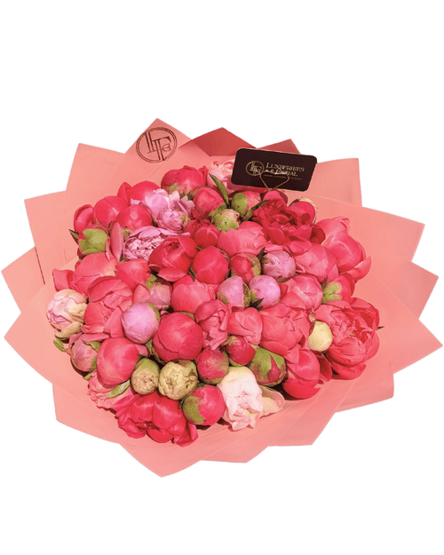 50 Peony Bouquet - Luxberries & Floral