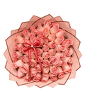 50 Pink Ecuadorian Roses Bouquet - Luxberries & Floral