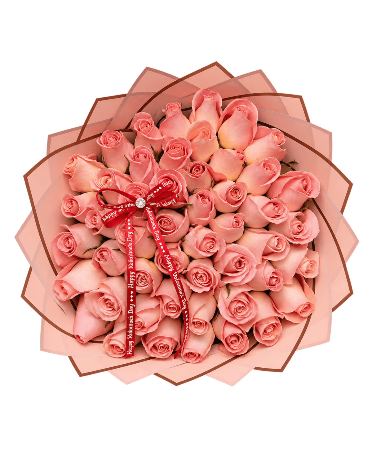 50 Pink Ecuadorian Roses Bouquet - Luxberries & Floral