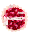 50 Red & Pink Roses Bouquet Luxberries & Floral