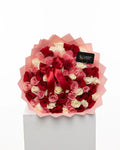 75 Red, Pink & White Ecuadorian Roses Bouquet - Luxberries & Floral