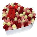 Luxury Medium Heart Box Luxberries & Floral