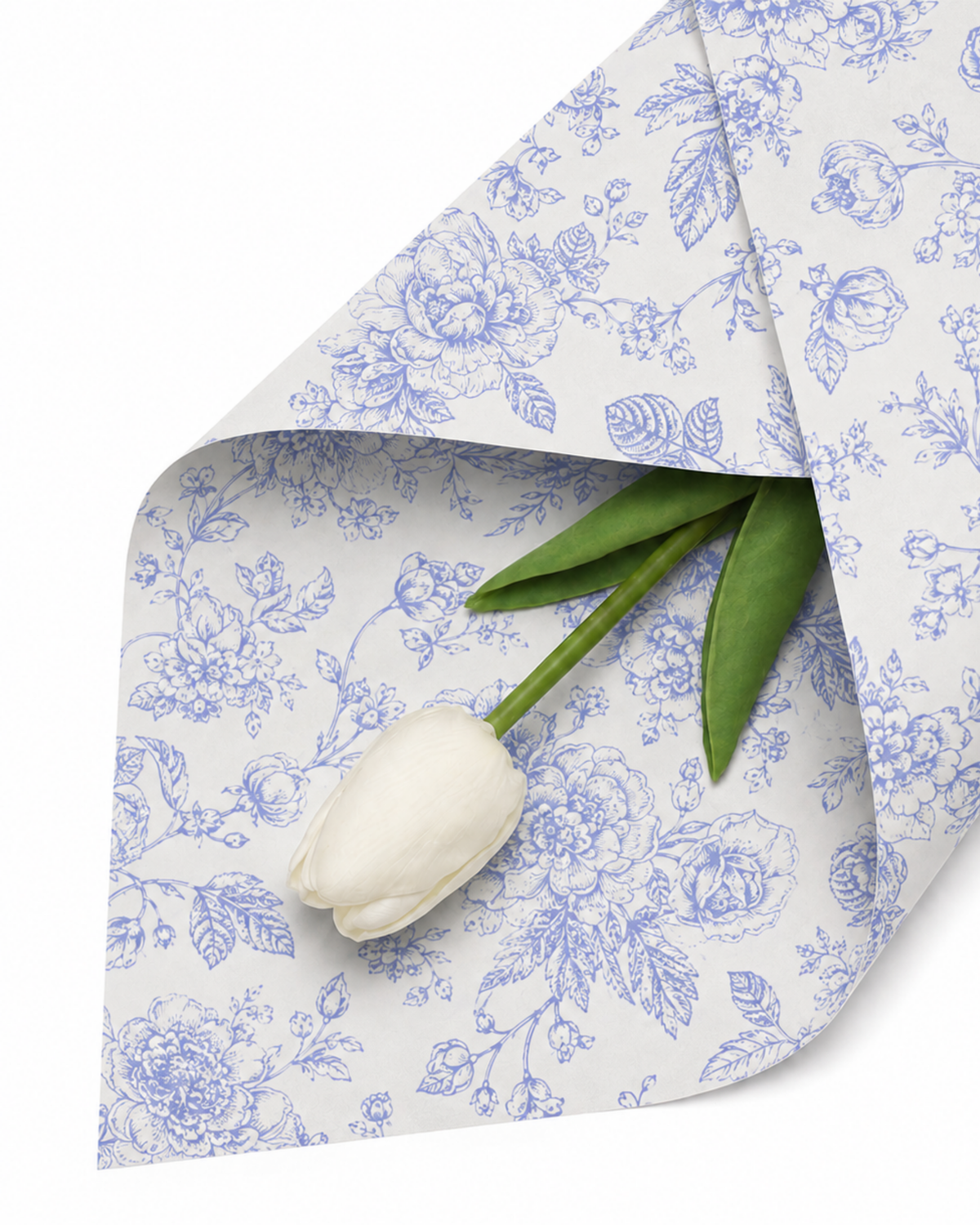 Afternoon Tea Floral Bouquet Wrapping Paper