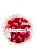 Pink & Red Roses Bouquet - Arrangement for Valentine’s Day