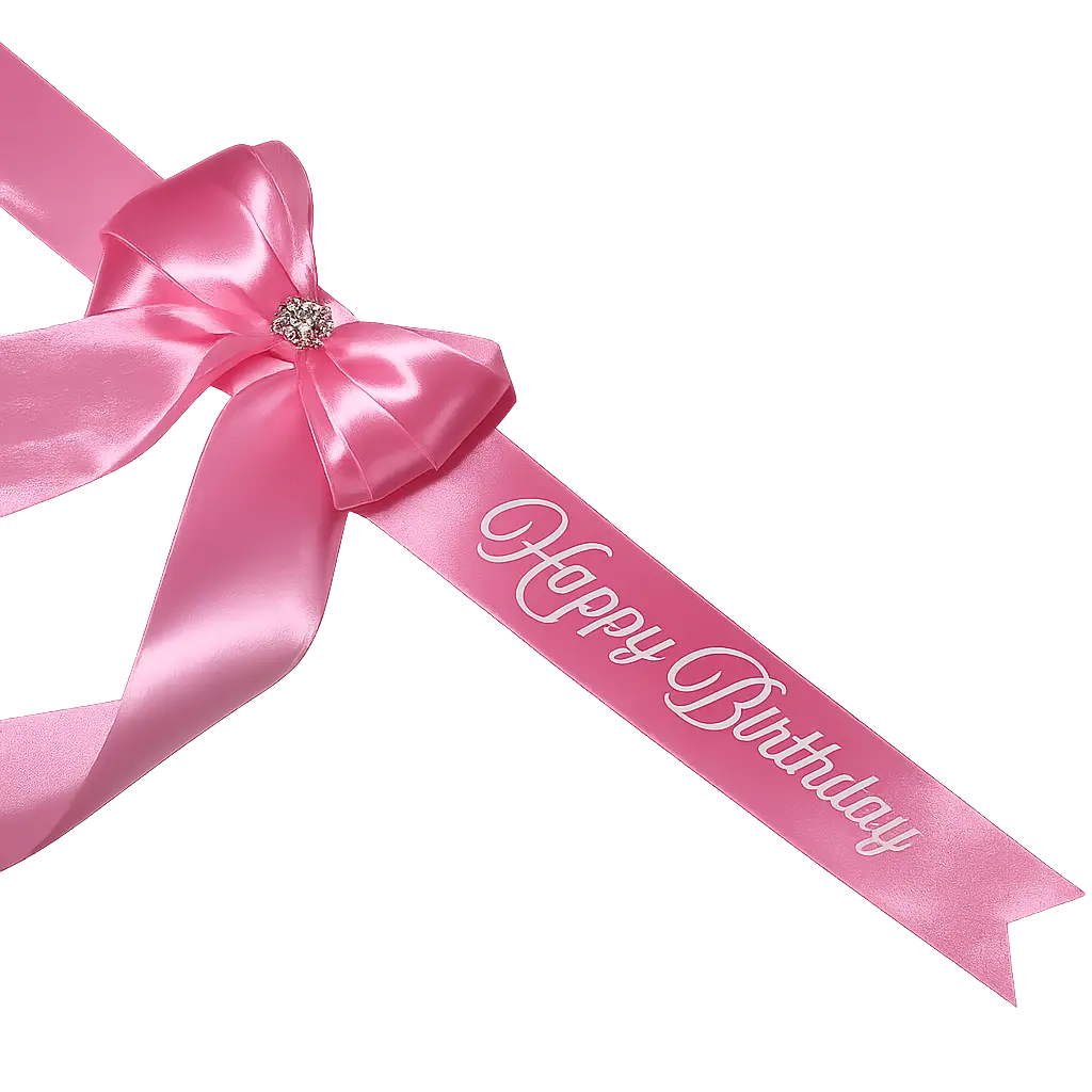 Custom Ribbon Message Luxberries & Floral