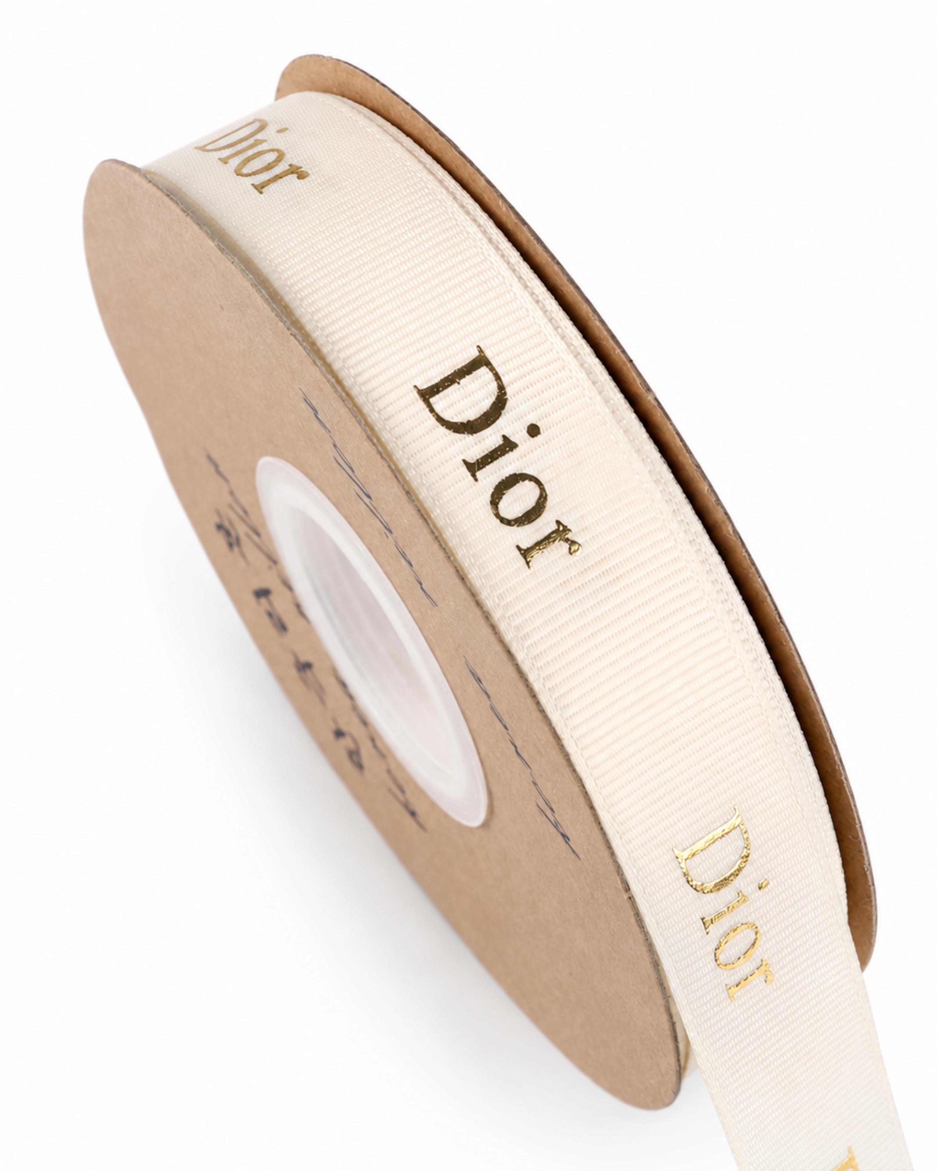 Gold Foil Print Grosgrain Ribbon
