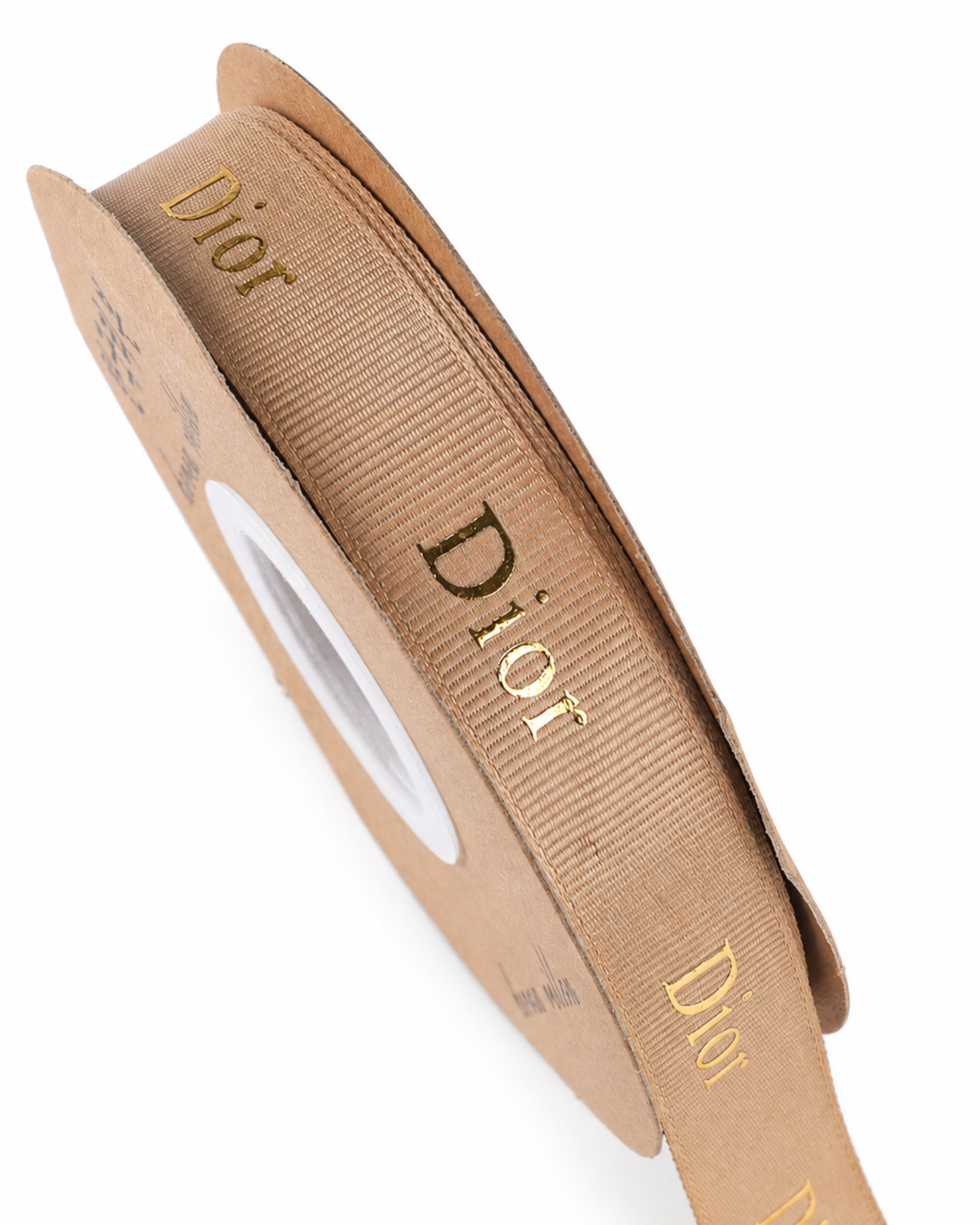 Gold Foil Print Grosgrain Ribbon