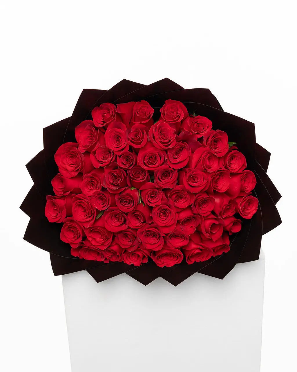 50 Red Ecuadorian Roses Bouquet - Arrangement for Valentine’s Day Luxberries & Floral