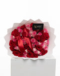 50 Red & Pink Ecuadorian Roses Bouquet - Arrangement for Valentine’s Day Luxberries & Floral