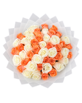Peach & Ivory Rose Bouquet