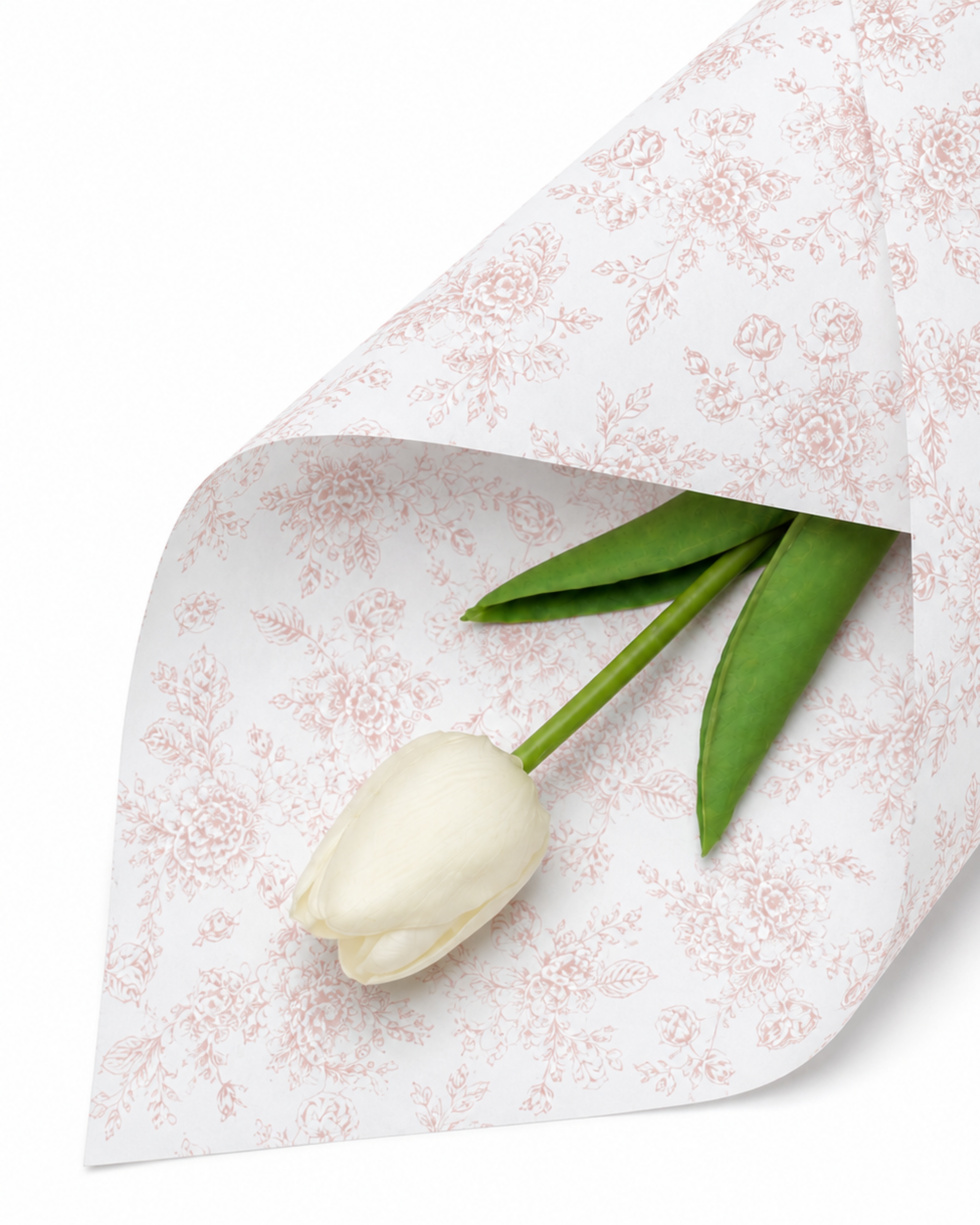 Afternoon Tea Floral Bouquet Wrapping Paper