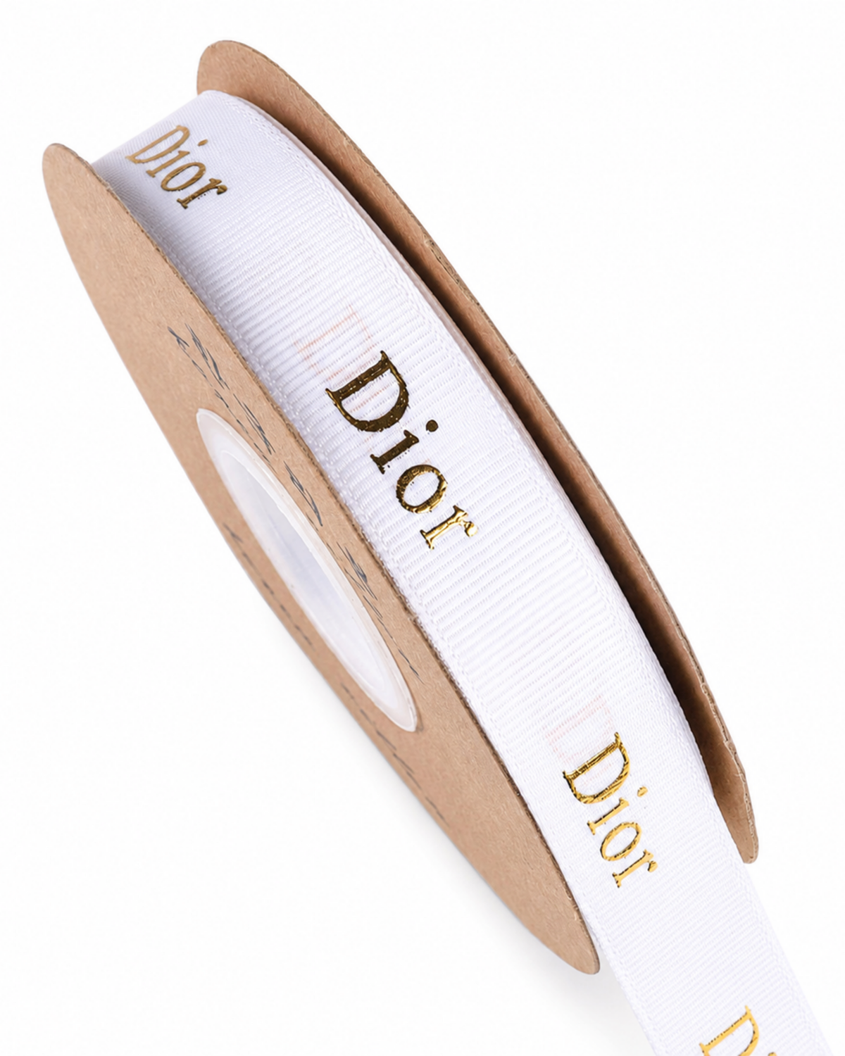 Gold Foil Print Grosgrain Ribbon