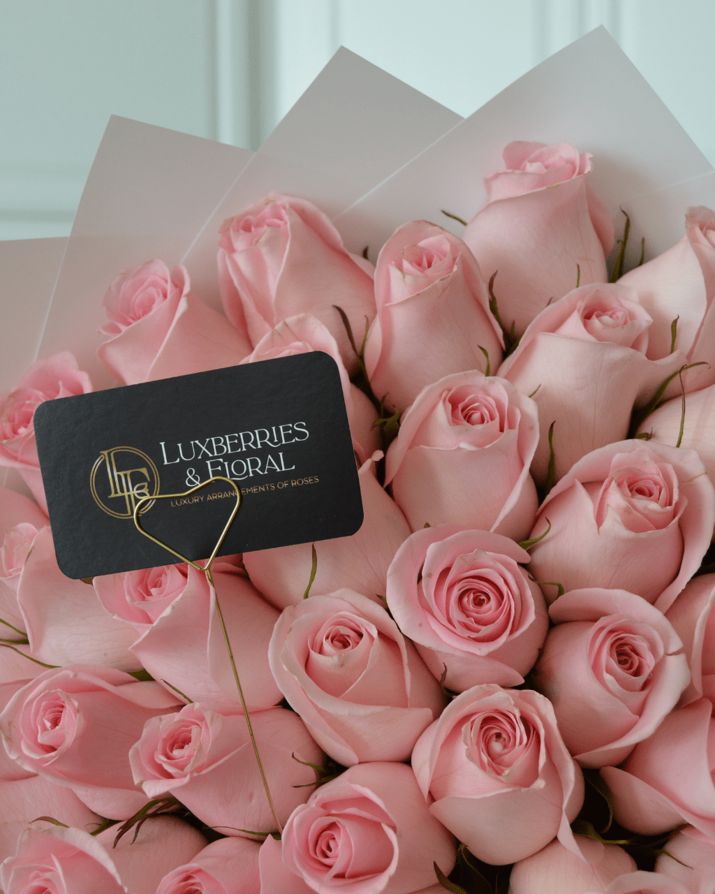 Blush Elegance 75 Rose Bouquet - Luxberries & Floral