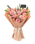 Blush Pink Rose & Carnation Bouquet