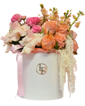 Champagne Garden Hatbox - Luxberries & Floral
