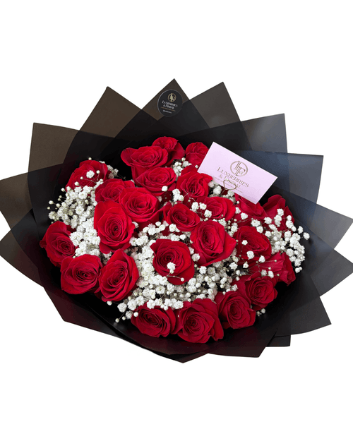 Classic Red Elegance Bouquet - Luxberries & Floral