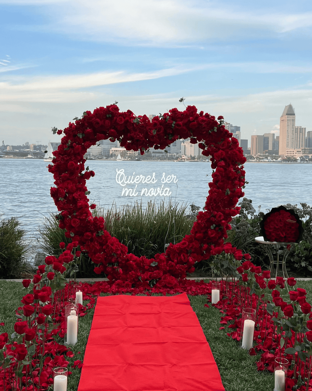 Coronado Heart Arch Proposal Package - Luxberries & Floral