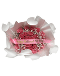 Happy National Girlfriend Day Pink Rose Bouquet - Luxberries & Floral