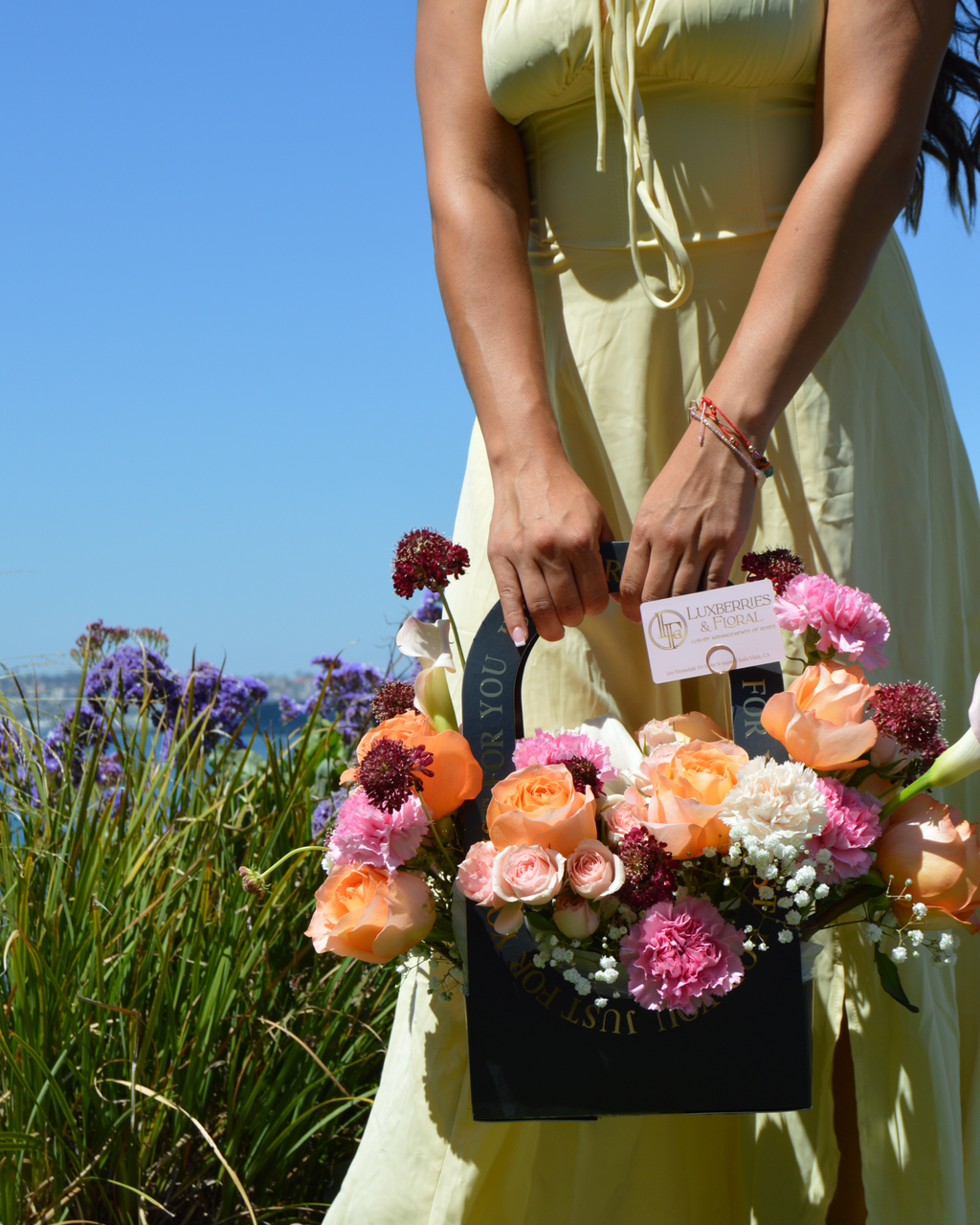Just For You Flower Bag Arrangement - Luxberries & Floral
