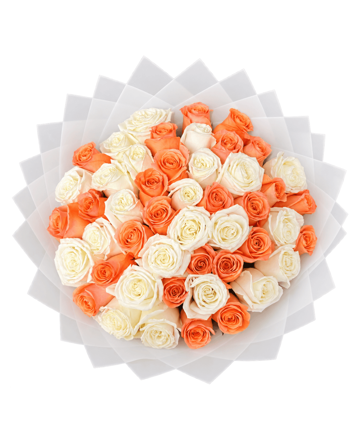 Peach & Ivory Rose Bouquet - Luxberries & Floral