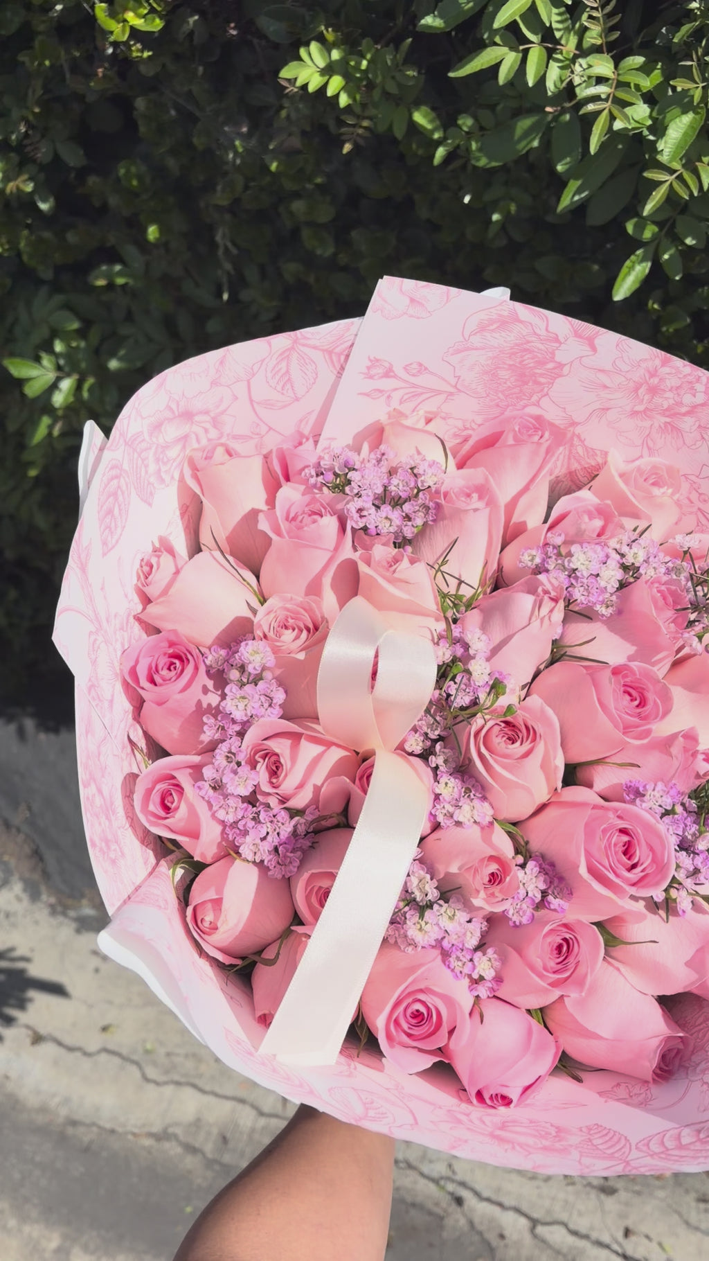 Spring Blush Pink Rose Bouquet