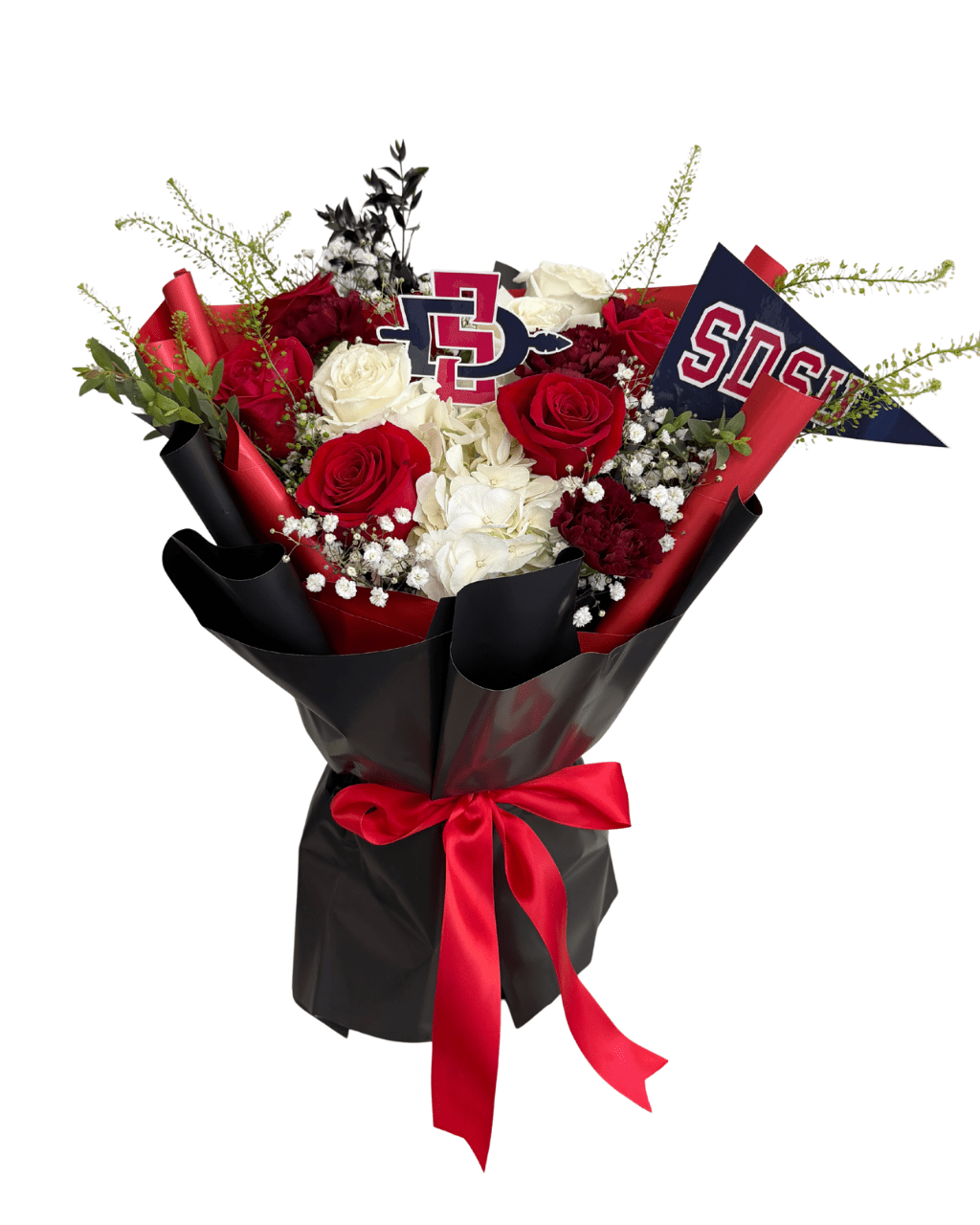 SDSU Graduation Bouquet - Luxberries & Floral