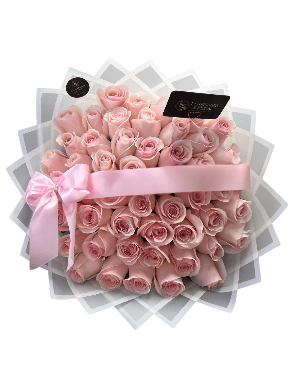 Soft Pink Rose Bouquet - Luxberries & Floral