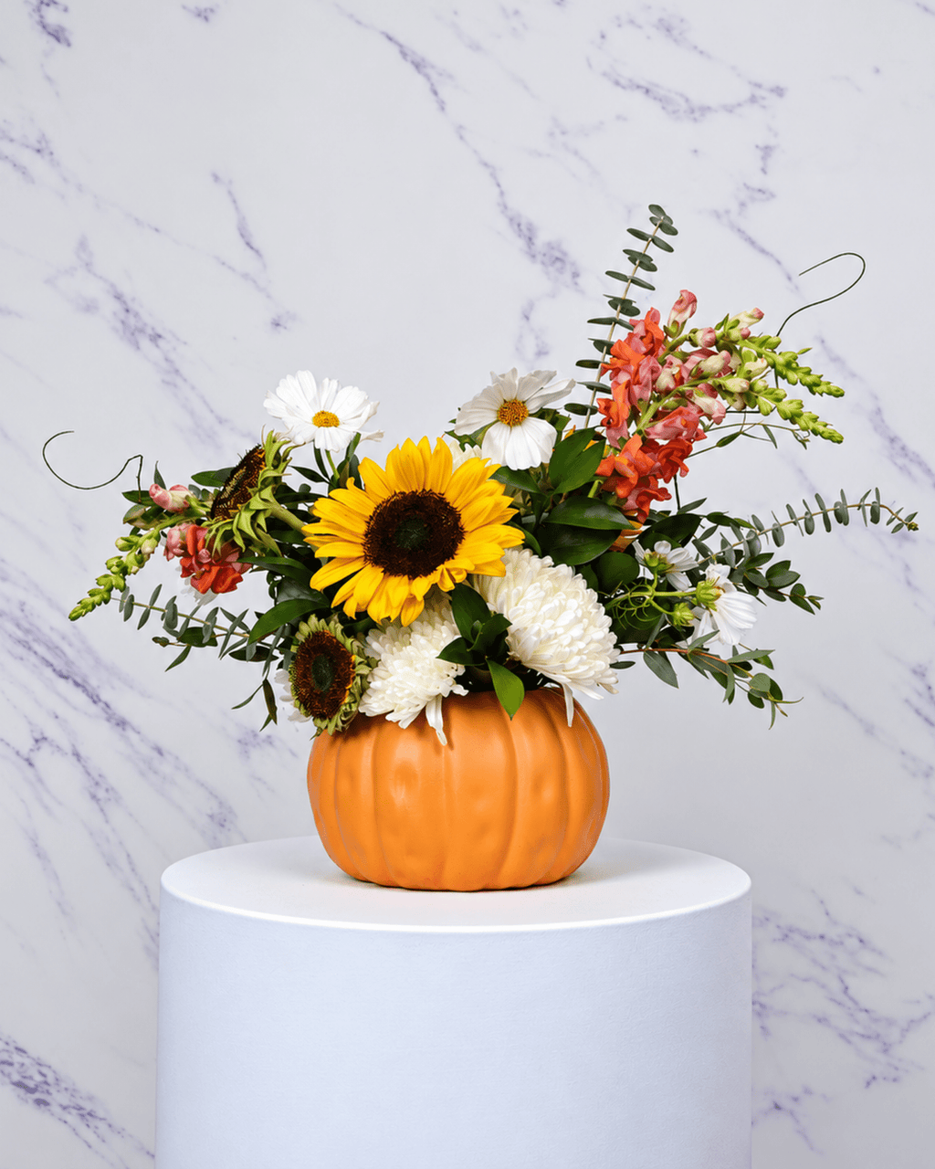 Sunflower Pumpkin Vase Arrangement - Luxberries & Floral