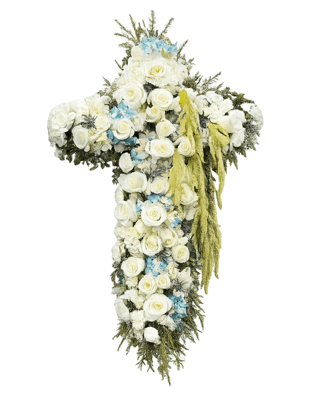 Sympathy Floral Cross Arrangement - Luxberries & Floral