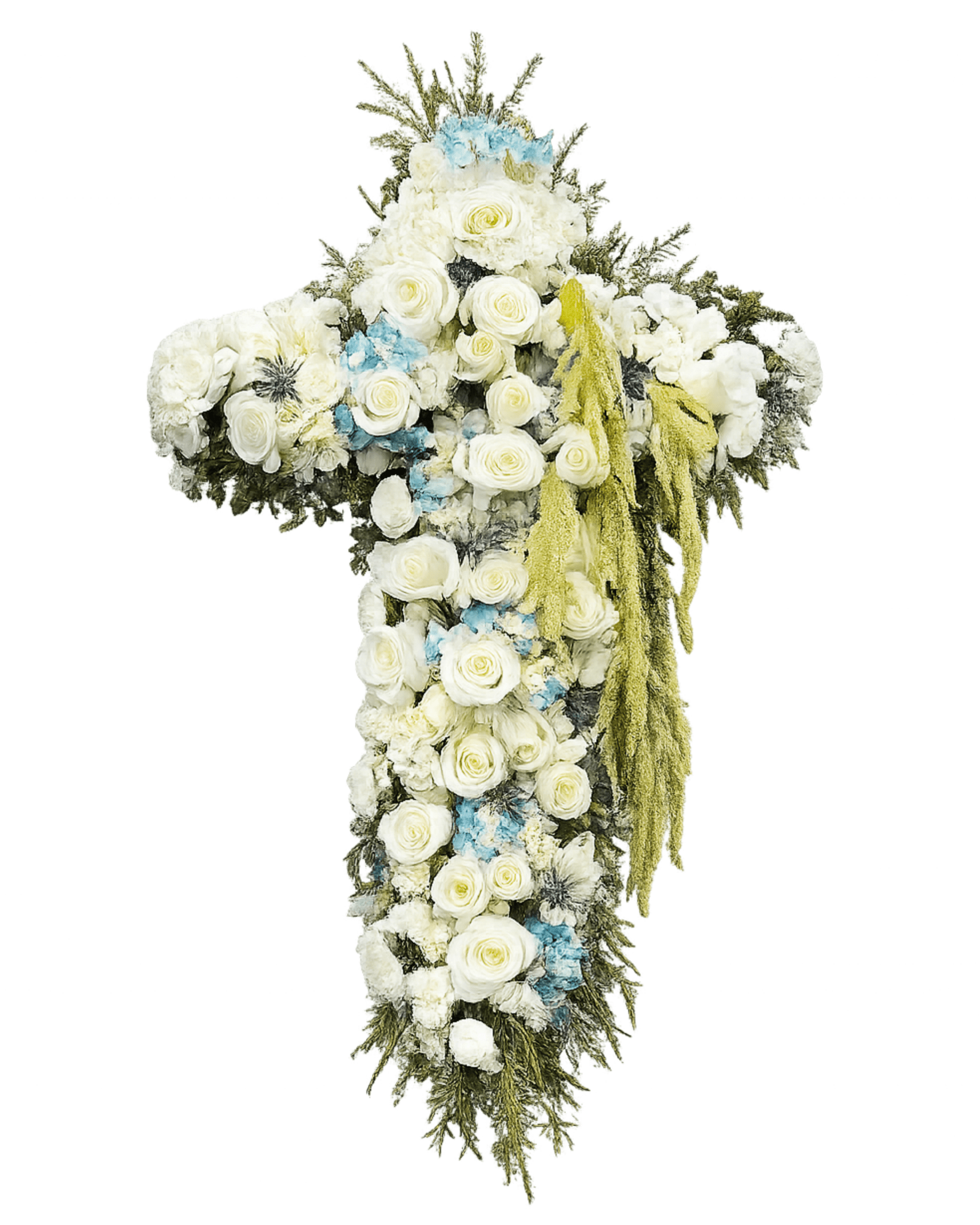 Sympathy Floral Cross Arrangement - Luxberries & Floral